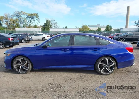 2021 Honda Accord Sport из США, поврежденный, VIN 1HGCV1F37MA008622
